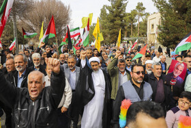 راهپیمایی حمایت از مردم غزه-کرمان