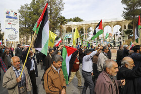 راهپیمایی حمایت از مردم غزه-کرمان