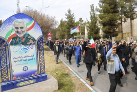 راهپیمایی حمایت از مردم غزه-کرمان