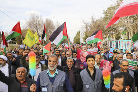 راهپیمایی حمایت از مردم غزه-کرمان