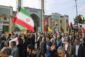 راهپیمایی حمایت از مردم غزه-کرمان