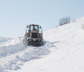 برف راه 100 روستای سنقروکلیایی را بست/ ارتفاع برف به 25 سانتی‌متر رسیده