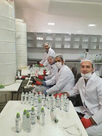 از محلول جدید ضدعفونی کننده دست در دانشگاه رازی رونمایی شد

