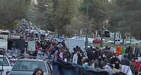 مصوباتی که اجرا نمی‌شود/ آرامستان و جمعه بازار کرمانشاه مملو از جمعیت