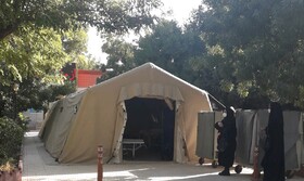 بیمارستان صحرایی ارتش برای درمان بیماران کرونایی در کرمانشاه افتتاح شد