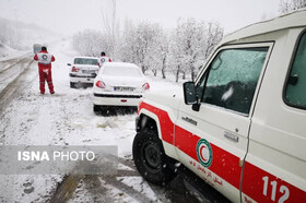 امدادرسانی به ۱۳۵۶ گرفتار در برف و کولاک در کرمانشاه