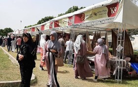 استقبال مردم حلبچه عراق از صنایع دستی کرمانشاه