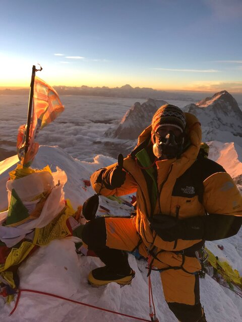 صعود در سکوت/ یک کرمانشاهی دیگر بر بام دنیا ایستاد