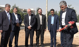 کلنگ زنی 2 پروژه خوابگاه متاهلین در دانشگاه رازی