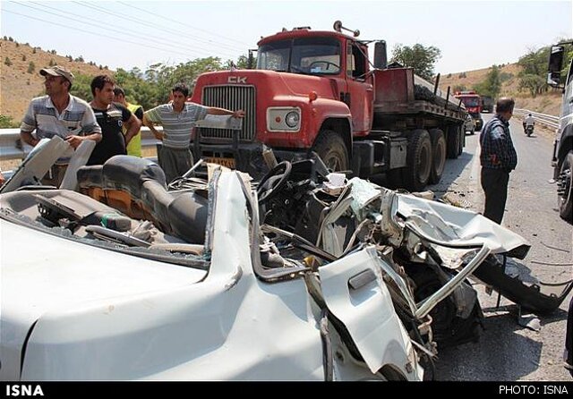 373 نفر در تصادفات رانندگی کرمانشاه جان باختند