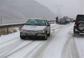 کندی حرکت در ۴ بزرگراه پایتخت درپی بارش سنگین برف