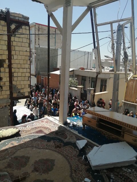 انفجار منزل مسکونی در شهرک "نوکان" کرمانشاه به دلیل نشت گاز