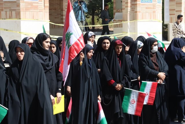 تجمع دانشگاهیان کرمانشاه در حمایت از مقاومت مردم فلسطین