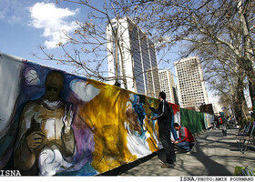 کارگاه ملی "نقاشی خیابانی" در کرمانشاه آغاز بکار کرد