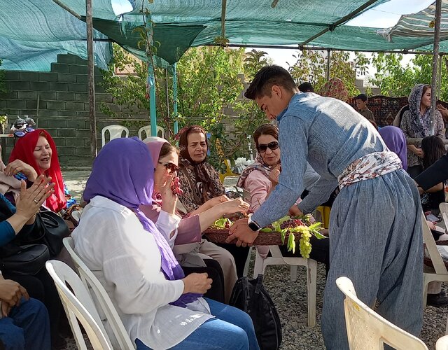 اولین جشنواره انگور در کوزران کرمانشاه برگزار شد