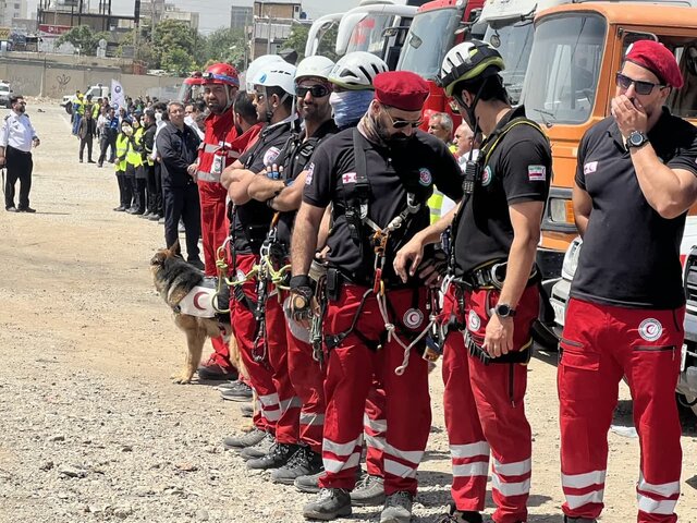 برگزاری مانور امداد و نجات با پیش فرض زلزله ۷.۱ ریشتری در کرمانشاه