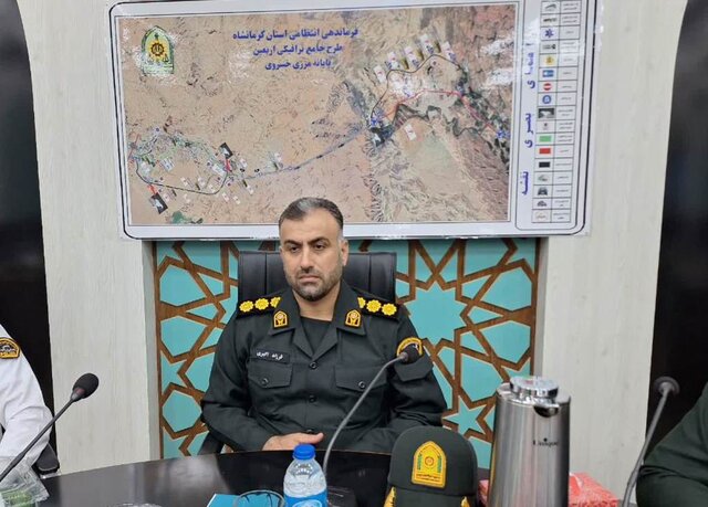 ۵۹۲ تیم گشتی پلیس کرمانشاه، امنیت زائران اربعین را تامین می‌کنند