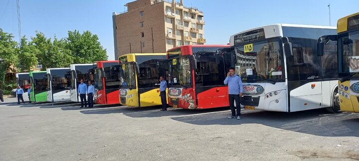 استقرار ۲۳۰ دستگاه اتوبوس در مرز خسروی