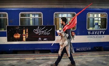 افزایش ۱۶ رام قطار کرمانشاه برای جابجایی زوار اربعین