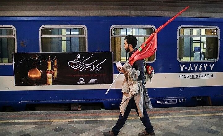 افزایش ۱۶ رام قطار کرمانشاه برای جابجایی زوار اربعین