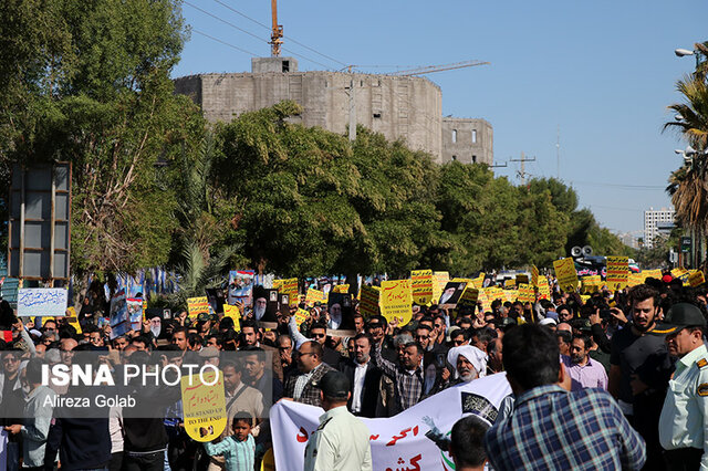 راهپیمایی «مقاومت علیه آمریکا» در بندرعباس