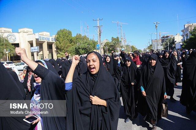 راهپیمایی «مقاومت علیه آمریکا» در بندرعباس