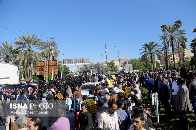 راهپیمایی «مقاومت علیه آمریکا» در بندرعباس