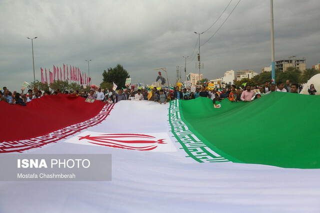 ویدئو/مراسم راهپیمایی ۲۲ بهمن در بندرعباس