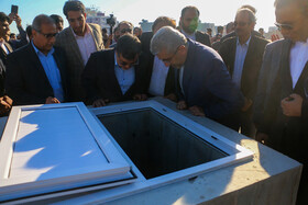 بهره برداری از مخزن ۲۰ هزار متر مکعبی داماهی با حضور وزیر نیرو در هرمزگان