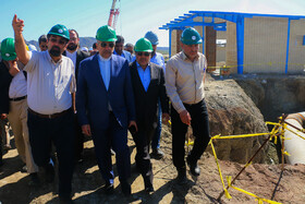 بازدید وزیر نیرو از پروژه سد سرنی میناب