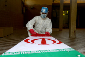 تشیع پیکر دومین شهید مدافع سلامت هرمزگان