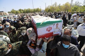 مراسم وداع و تشییع پیکر مطهر مرزبان شهید اصغر سالار پور در بندرعباس 12