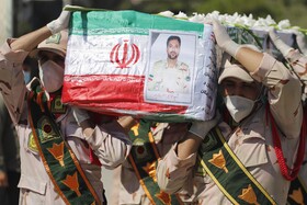 مراسم وداع و تشییع پیکر مطهر مرزبان شهید اصغر سالار پور در بندرعباس