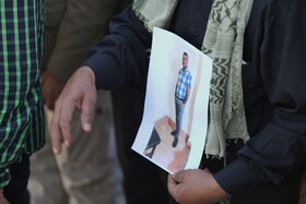 مراسم تشییع پیکر حمیدرضا خدمتکاری فوتبالیست هرمزگانی