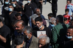 مراسم تشییع پیکر حمیدرضا خدمتکاری فوتبالیست هرمزگانی