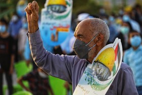 اجتماع مردم بندرعباس در حمایت از مقاومت فلسطین