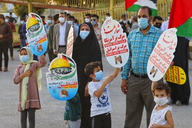 اجتماع مردم بندرعباس در حمایت از مقاومت فلسطین