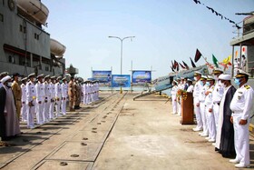 استقبال از ناوگروه 76 نیروی دریایی جمهوری اسلامی ایران در بندرعباس