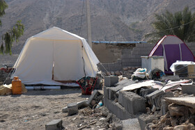 وضعیت مناطق زلزله زده هرمزگان یک هفته بعد در روستا های رودشور،ذرتو،آبشرین وگیشان غربی