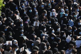 تشیع پیکر 3 شهید گمنام در بندرعباس