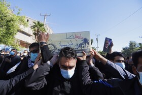 تشیع پیکر 3 شهید گمنام در بندرعباس