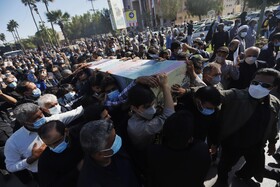 تشیع پیکر 3 شهید گمنام در بندرعباس