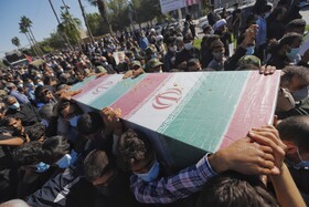 تشییع پیکر مطهر سه شهید گمنام در بندرعباس برگزار شد