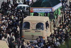 تشیع پیکر 3 شهید گمنام در بندرعباس