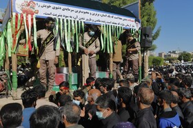 تشیع پیکر 3 شهید گمنام در بندرعباس