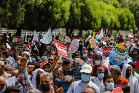 گزارش ایسنا از راهپیمایی باشکوه مدافعین خلیج فارس در روز قدس