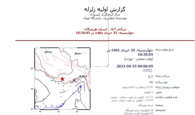 ۴ زلزله پیاپی هرمزگان را لرزاند/ثبت دو مصدوم و ترک خوردگی در برخی منازل چارک