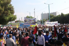 راهپیمایی ۱۳ آبان در بندرعباس و کیش