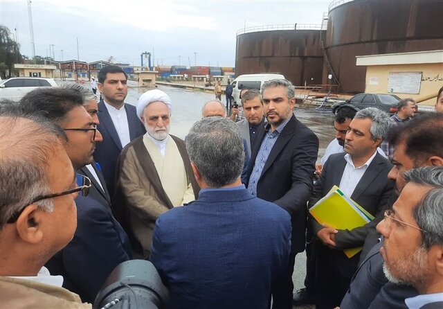 بازدید رئیس قوه قضائیه از بندر شهید رجایی بازدید رئیس قوه قضائیه از بندر شهید رجایی