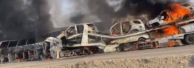 برخورد سه دستگاه خودرو در جاده کهورستان برخورد سه دستگاه خودرو در جاده کهورستان